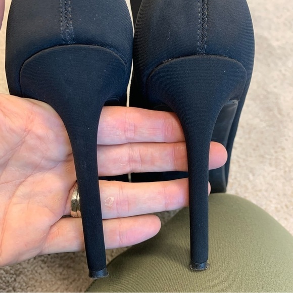 Kendall & kylie black sock ankle boots Sz 9 - Picture 9 of 13
